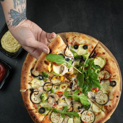 Pizza ortolana con verdure grigliate